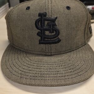St. Louis Cardinals New Era Black and Brown Cap 7 1/4
